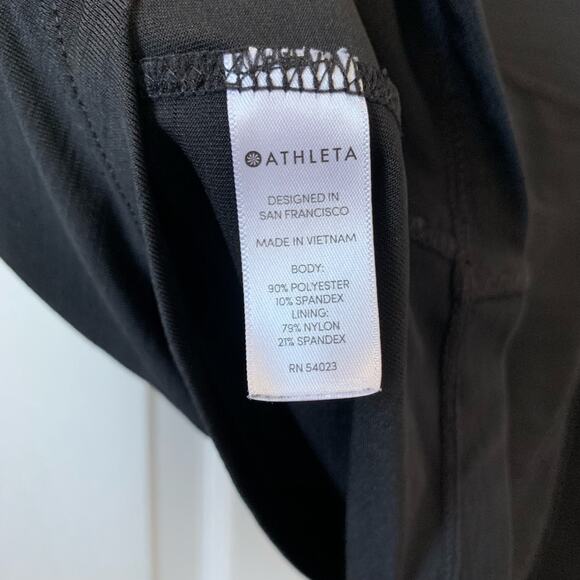 Athleta Black Pacifica Wrap Front Zip Top XS - Picture 8 of 9